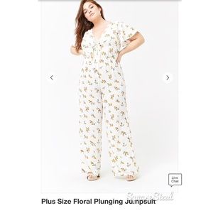 Forever 21 + Plus Size Floral Jumpsuit
